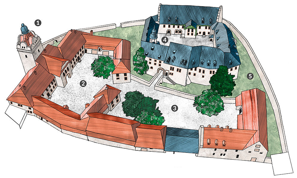 Karte Schloss Allstedt